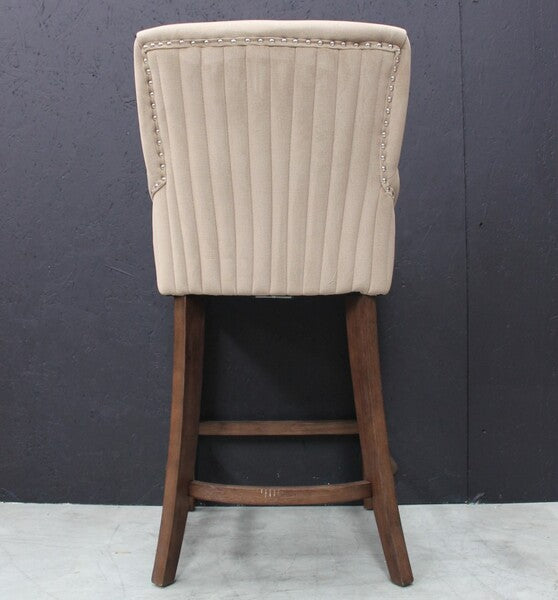 Scott Bar Stool In Velvet Hazelnut