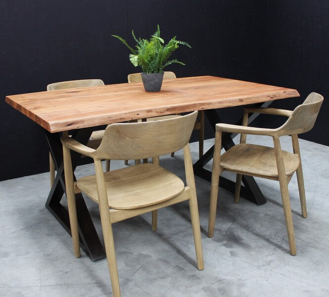 Old Empire 1.6m Cross Legged Dining Table