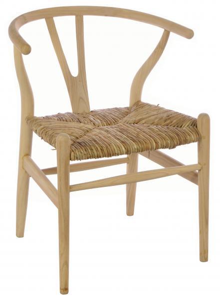 Shoreditch Wishbone Chair With Rush Seat