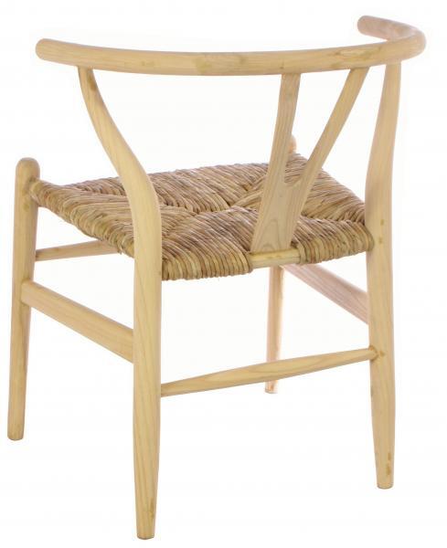 Shoreditch Wishbone Chair With Rush Seat