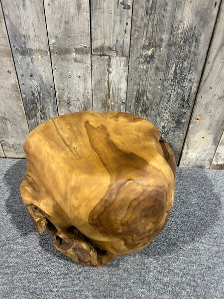 Teak Ball Stool