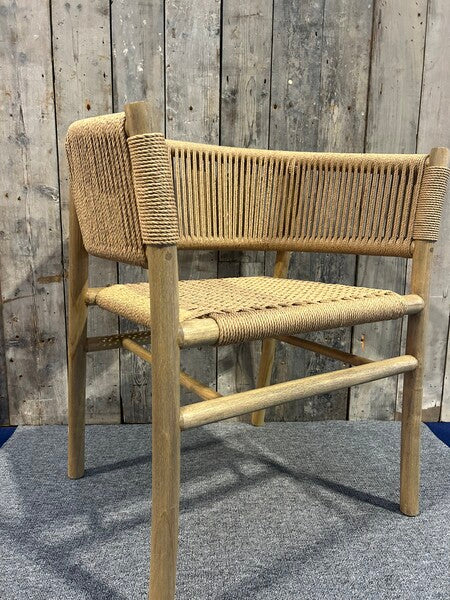 Rattan Curved Back Dining Chair