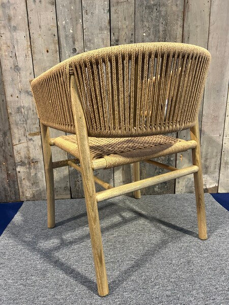 Rattan Curved Back Dining Chair