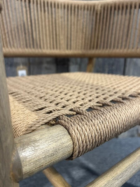 Rattan Curved Back Dining Chair