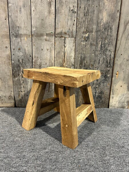 Rustic Teak Small Stool