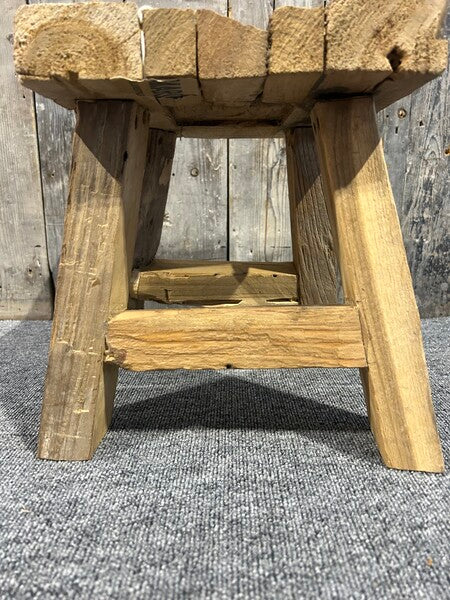 Rustic Teak Small Stool