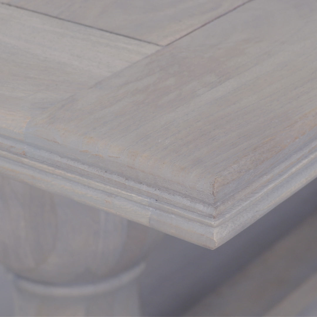 Théodore Large Rectangular Dining Table for 10–12 – Rustic Mango Wood