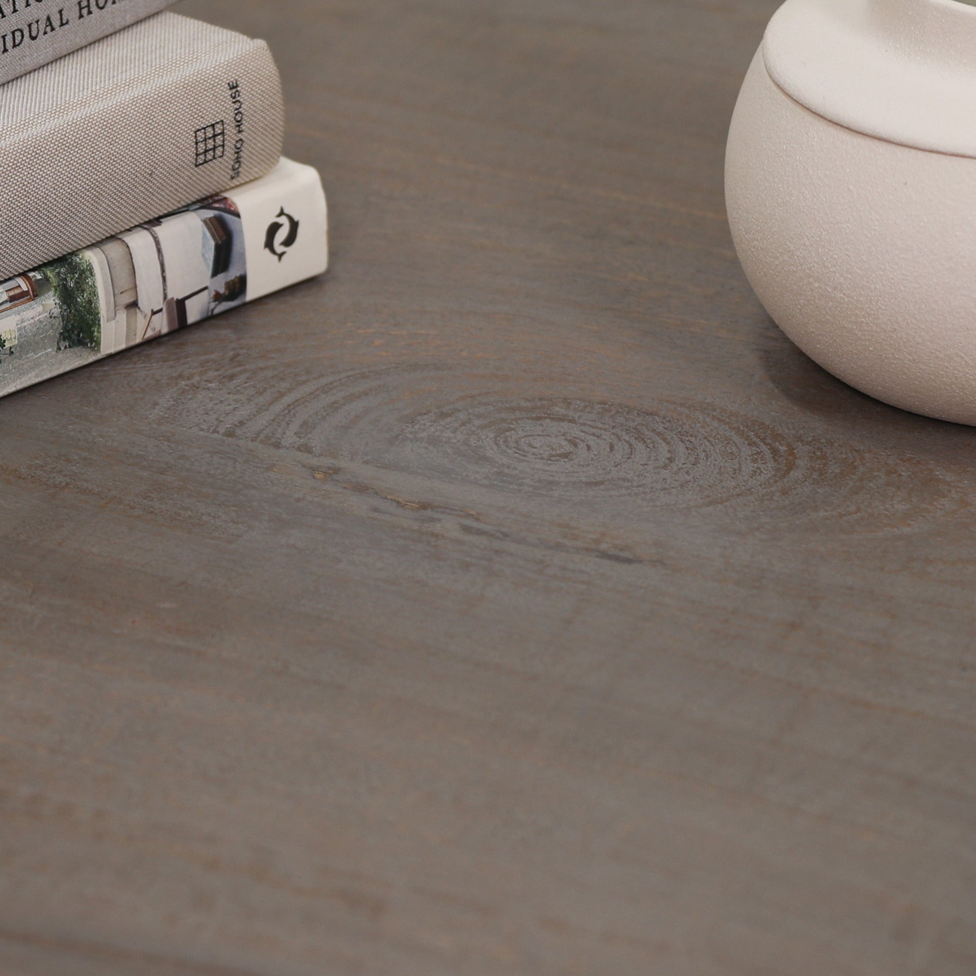 Detailed close-up of the Théodore Large Rectangular Dining Table 210cm highlighting the Rustic Mango Wood grain, solid wood tabletop surface, natural character markings and handcrafted finish that make every dining table unique.